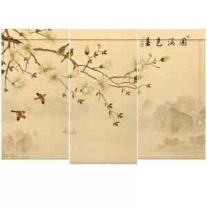 산수화 블라인드 결재창 벽지 타입 가능 수묵화폭포 세트 거실 소품 롤스크린 커튼 모든