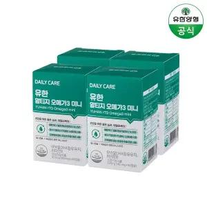 [유한양행]유한 알티지 오메가 3 미니 60캡슐 x 4개 rTG 초임계 추출