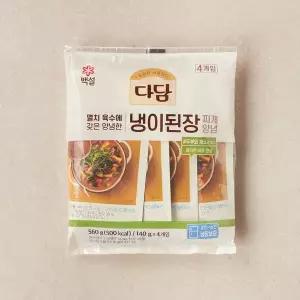 다담 냉이된장찌개양념 140g*4