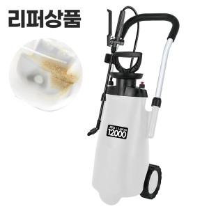 리퍼상품 제이큐 분무기 12리터 수레형 바퀴 농약 분무기