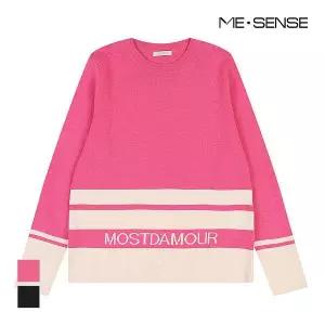 [미센스] 배색포인트 니트_MB49KNMD07Z (P003603595)