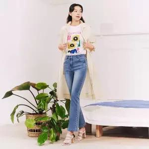 [SI](의정부점)캣 브러쉬 부츠컷 데님 팬츠 (SSKPPKD22360) (SSKPP22360)