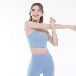 [하프클럽/]크롭탑 OS 필라테스복 요가복 벨라 끈 패드포함