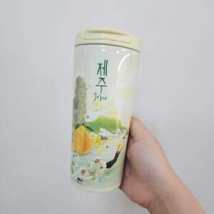 스타벅스 시티 SS 제주 투어 텀블러 355ml 각인 외국인 친구 관광객 선물