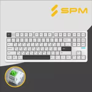 SPM PL87W 몽돌 텐키리스 기계식 키보드 화이트