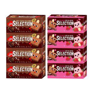 [신세계라이브쇼핑][롯데]인기 아이스크림 셀렉션x4개 + 셀렉션 더싱글초코x4개