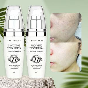[라벨영] 2개set 기미잡티 지우개+미백수분 앰플 /기능성 고농축 77솔루션 화이트닝 세럼 
