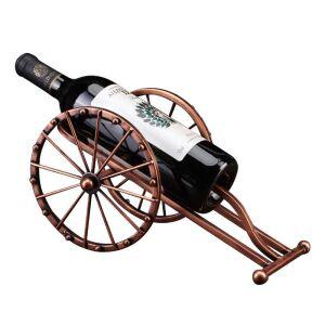와인진열장 골동품 철 와인 병 홀더 금속 랙 거치대 소품 집들이 선물 프레임 스틸 마차