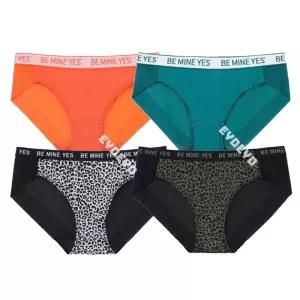 (4종택1)볼드로고/호피나염 포인트 여성헴팬티 YSWPZ671