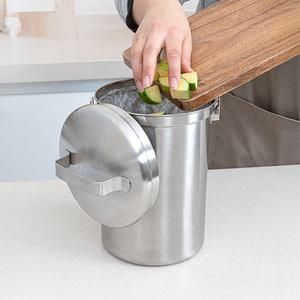 완벽차단 밀폐 스테인리스 음식물쓰레기통 3L
