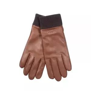 Coach 가죽 니트 커프 테크 장갑