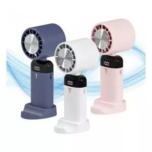 회전형 마사지기능 목 냉풍기 핸디 휴대용 선풍기 379217