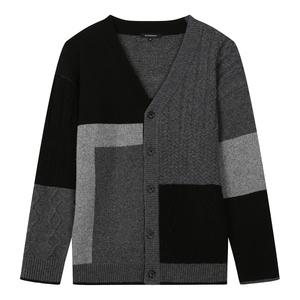 [파렌하이트] 울 블렌디드 블록 케이블 가디건 (FHUCX8332)