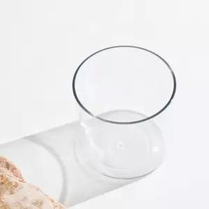 PET 원형 원통 화분 실린더 화병 15x15cm 조화 전용 꽃병 투명 플라스틱 인테리