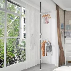 티셔츠 와이셔츠 대용량걸이 폴행거 튼튼한 기둥 천장 스텐드 행거 1개입