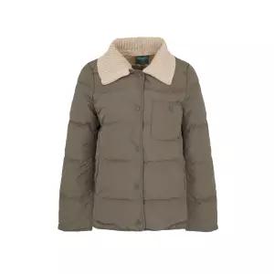 [20%쿠폰+카카오페이7%][크로커다일 레이디]니트 카라 탈부착 덕다운 패딩 점퍼_CLDWDW101