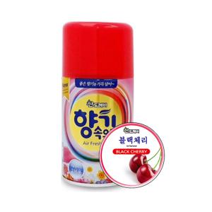 산도깨비 향기속으로 290ml 블랙체리향 자동 분사기 실내 리필 방향제