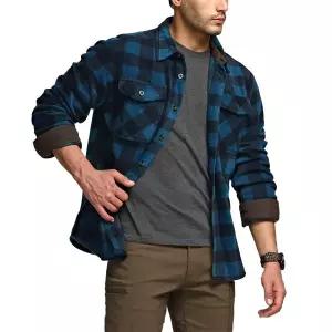 [CQR][한정특가] CQR 남성 코듀로이 배색 플리스 셔츠 자켓