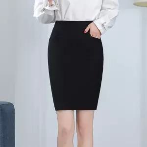 스커트 올스판 면접 뒷트임 H라인 정장치마 오피스룩