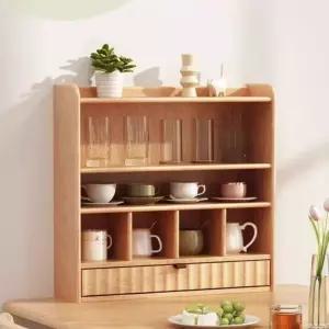 머그잔 장식장 진열장 커피잔 선반 60X60 격자형 다기장