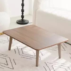 국산 접이식테이블 LPM 초콜릿월넛 6단 라운드 밥상 집들이상 800