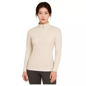 [아웃도어스/콜핑]콜핑 여성 멜란지 스트라이프 보온 등산 긴팔 반집업 티셔츠 KSC043TT0W