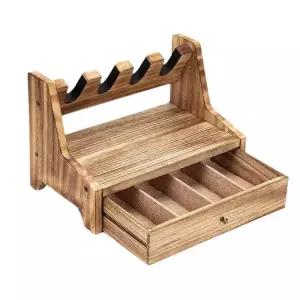 4구 권총거치대 진열대 소총 서랍형 사격장 디자인