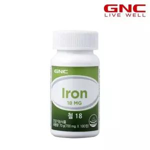 GNC 건강식품관 [GNC] 철분18 100정 100일분 382764