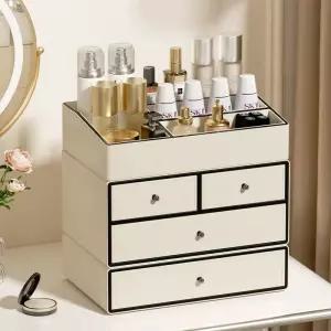 메이크업 대용량 원목 립스틱 보관함 화장품 정리 수납함 가구