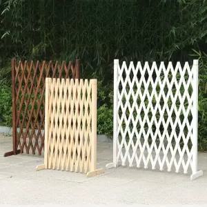 자바라 접이식 방부목 울타리 펜스 테라스용 파티션 담장 설치