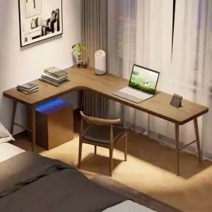 원목 코너 긴 데스크 자 책상 2인용 다용도 모서리 컴퓨터 장비