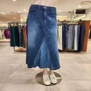 [베네통][베네통] 베네통 컬러배색 맥시길이 데님스커트 BASK03441 (P003683053)