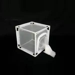 곤충 사육장채집통 메뚜기 사마귀 케이지 35x35x35cm 네트망