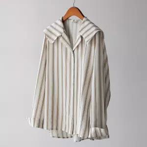(안나앤플러스) A. 달린 스트라이프 블라우스[셔츠D0711I02] 빅사이즈