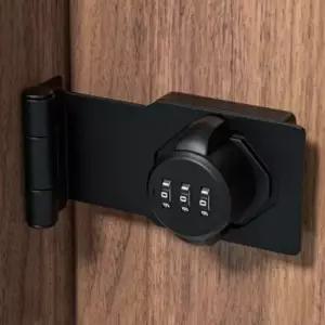 클로즈90도비밀번호잠금장치 블랙)창고자물쇠 여닫이문잠금장치 여닫이문자물쇠