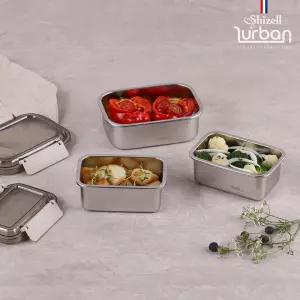 [Shizell] 쉬젤 러반 슈퍼클린찬통 직사각 3종세트(600mlx2+850mlx1)