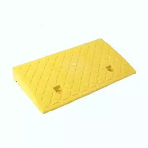 HGE 계단 경사로 받침대 문턱 휠체어 발판 50X27X7옐로우 안전 바퀴 발판 도어턱받침 바닥 삼각대