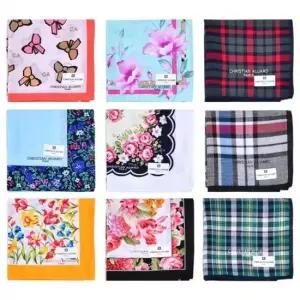 순면 손수건 10장 박스 명절 선물 여성손수건 땀손수건 면손수건대형 남자손수건순면100