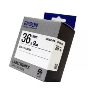엡손 라벨테이프 SS36K-PX 흰색 36MMX9M 라벨스티커 케이블넘버링 사물함이름표