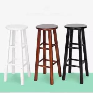 빈티지 가정용 전용 인테리어 원형 스툴 바의자 원목 스탠드 체어