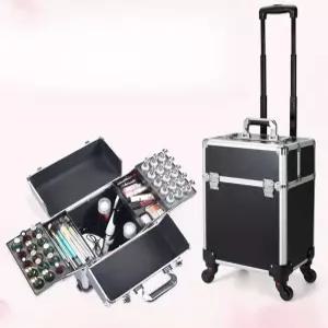 네일박스 메이크업 정리함 미용가방 보관함 이동식 수납