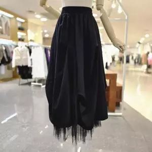 [멜로디가든]M25F8S105_배색캉캉 스커트