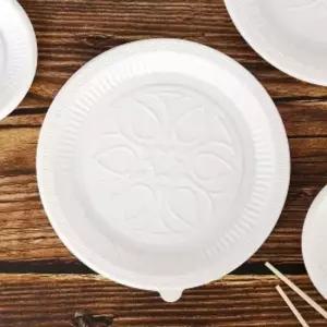 일회용그릇 종이 그릇 23cm 일회용접시 10개입 일회용그릇 위생그릇 위생접시 종이접시