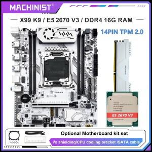 [로로구대]MACHINIST X99 K9 메인보드 (옵션 LG 호환A 2011-3 Xeon E5 2670 V3 프로세서 CPU  16GB DDR4 EC