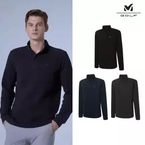 밀레골프 남성 플리스 하프집업 3종세트