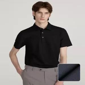 [닥스 남성] [25SS] DMTS5B304BK 워셔블 블랙 기능성 반팔 카라 티셔츠