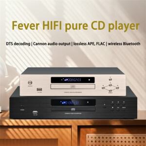 HIFI CD 플레이어 블루투스 5.0 USB 무손실 음악 플레이어, 균형 잡힌 디지털 광학 동축 출력 DTS 음악 턴