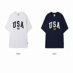 WHOAU 공용 USA 패치 반팔티 USA Patch Tshirt WHRAF2591USG