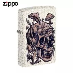 ZIPPO 라이터 프린팅 49786 Skullshroom Design 오일+심지+부싯돌 3종세트 포함