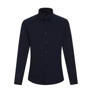 셔츠 네이비 솔리드 스판 슬림핏 긴소매 와이셔츠CDHY1B5301N0
